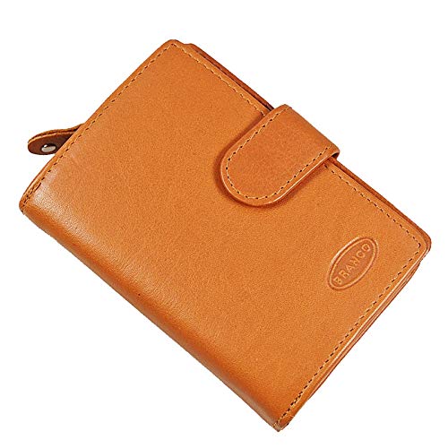 GoBago Branco Leder Damenbörse Geldbörse Portemonnaie Damen Geldbeutel 6 Farben (Natur) von GoBago