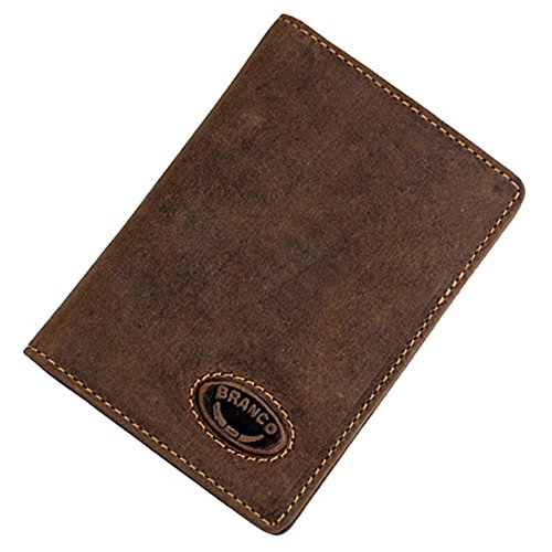 Leder Herren Geldbörse Portemonnaie Geldbeutel Brieftasche (Braun) von GoBago