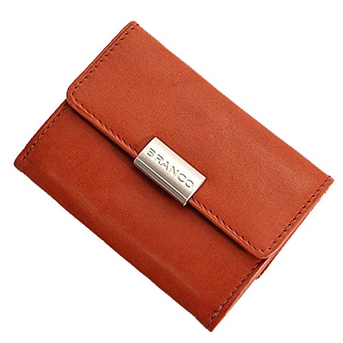 GoBago Mini Leder Geldbörse Geldbeutel Portemonnaie Börse 9x7x2cm (Braun) von GoBago