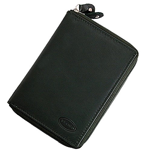 GoBago Branco funktionale Leder Damen Reißverschluss Geldbörse Geldbeutel Portemonnaie (Grün) von GoBago