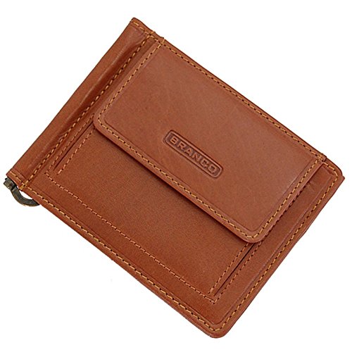 GoBago Geldclip Dollarclip Herren Geldbörse Portemonnaie Geldbeutel (Cognac) von GoBago