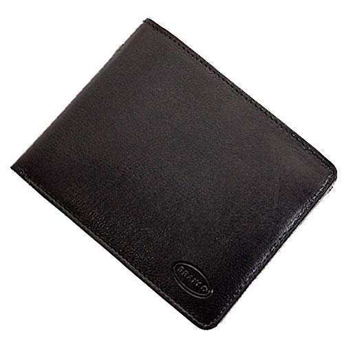 GoBago Herren Geldbörse Leder Portemonnaie Geldbeutel Börse Scheintasche (Schwarz) von GoBago