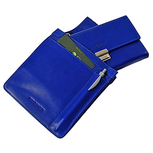 GoBago Kellnergeldbörse mit Tasche Leder Kellner Set Taxibörse Kellnerportemonnaie Holster (Blau) von GoBago