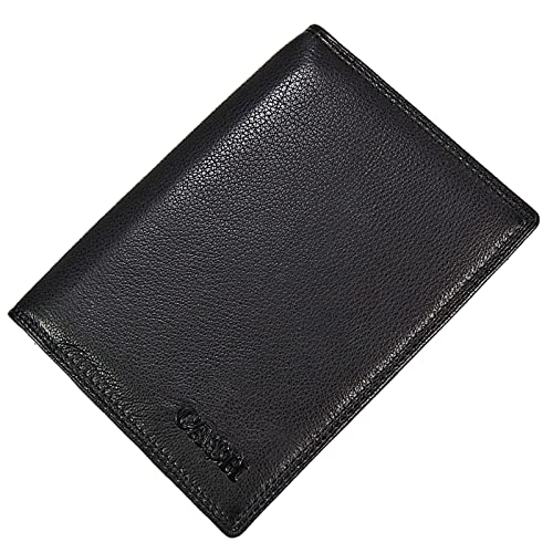 GoBago Herren Leder Brieftasche große Geldbörse Reisepass Geldbeutel Kartenfächer von GoBago