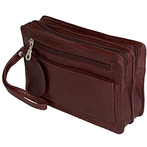 GoBago Branco Leder Herren Handgelenktasche Herrentasche (Braun) von GoBago