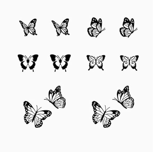 2 Stück 24 Kleine Bilder Finger Schmetterling Anti-Rub Wasserdicht Männer Und Frauen Kleine Muster Pflanzliche Temporäre Tattoo Aufkleber Gefälschte Semi-Permanent Halten 2 Wochen 2 Stück 24 Kleine Bilder Finger Schmetterling Anti-Rub Wasserdicht Männer Und Frauen Kleine Muster Pflanzliche Temporäre Tattoo Aufkleber Gefälschte Semi-Permanent Halten 2 Wochen von GoDdis