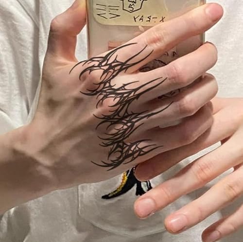 2 Stück Europäischer Und Amerikanischer Stil Handrücken Dorn Dorn Armring Kräuter Temporäre Tattoo Aufkleber Gefälschte Männer Und Frauen Wasserdicht Semi-Permanent Halten 2 Wochen 2 Stück Europäischer Und Amerikanischer Stil Handrücken Dorn Dorn Armring Kräuter Temporäre Tattoo Aufkleber Gefälschte Männer Und Frauen Wasserdicht Semi-Permanent Halten 2 Wochen von GoDdis