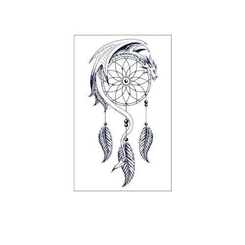 2 Stück Kräuter-Eulensaft-Tattoo-Aufkleber Für Männer Und Frauen, Wasserdichte Und Langlebige Simulations-Tattoo-Aufkleber Temporäre Tattoos Tattoo Aufkleber Falsche Tätowierung von GoDdis