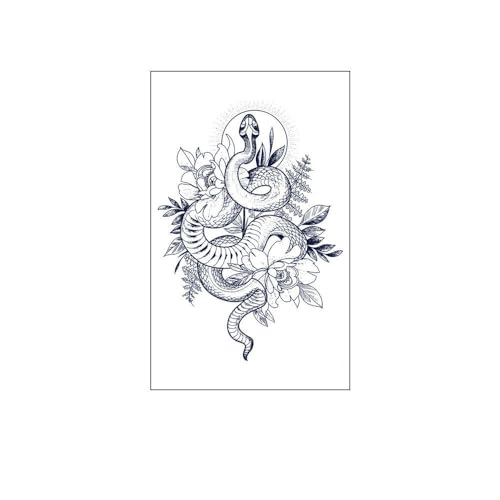 2 Stück Kräuter-Eulensaft-Tattoo-Aufkleber Für Männer Und Frauen, Wasserdichte Und Langlebige Simulations-Tattoo-Aufkleber Temporäre Tattoos Tattoo Aufkleber Falsche Tätowierung von GoDdis