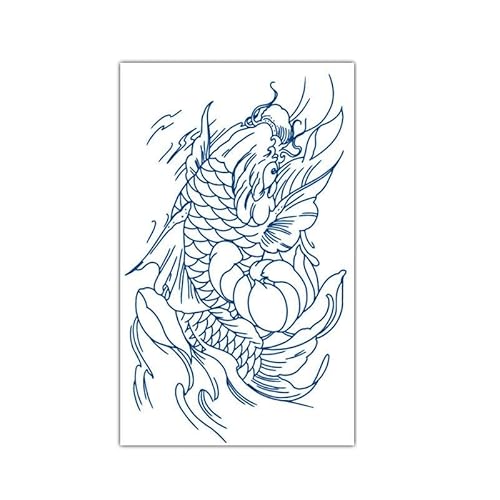 2 Stück Kräutersaft-Tattoo-Aufkleber, Semipermanent, Schweißfest, 15 Tage Haltbar, Für Männer Und Frauen Temporäre Tattoos Tattoo Aufkleber Falsche Tätowierung von GoDdis