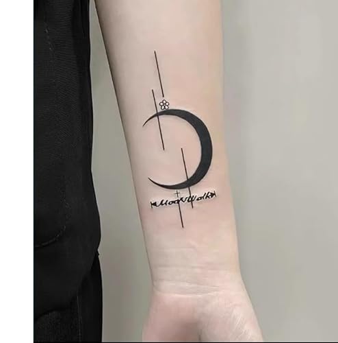 2 Stück Temporäre Pflanzliche Tattoo-Aufkleber, Fake Moonwalk Bright Juice, Für Damen Und Herren, Semipermanent, Nicht Reflektierend, Wasserdicht, Hält 2 Wochen von GoDdis