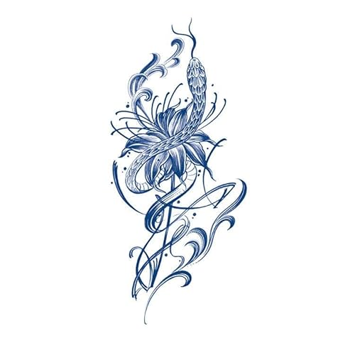 5 Stück Pflanzliche Semipermanente Temporäre Tattoos Tattoo Aufkleber Falsche Tätowierung -Aufkleber Für Männer Und Frauen, Wasserdichter Und Schweißfester Saft-Halbarm von GoDdis