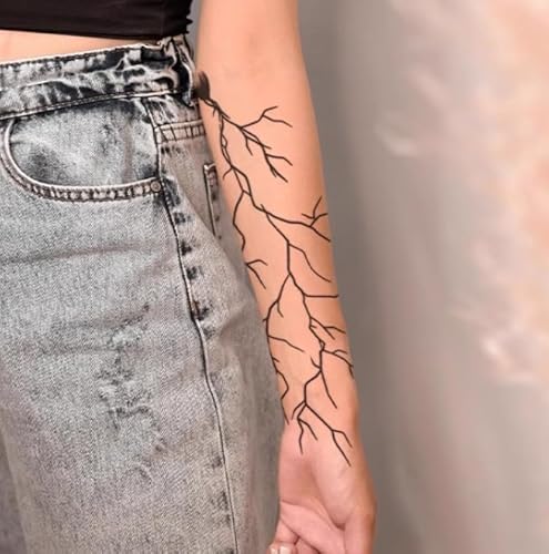 Einfache Blume Arm Pflanzliche Temporäre Tattoo Aufkleber Gefälschte Männer Wasserdichte Frauen Arm Semi-Permanent Anhaltende 2 Wochen von GoDdis