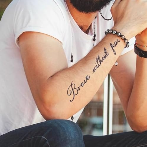 Englische Inspirierende Phrase Arm Brust Pflanzliche Temporäre Tattoo Aufkleber Gefälschte Männer Und Frauen Wasserdicht Semi-Permanent Anhaltende 2 Wochen Englische Inspirierende Phrase Arm Brust Pflanzliche Temporäre Tattoo Aufkleber Gefälschte Männer Und Frauen Wasserdicht Semi-Permanent Anhaltende 2 Wochen von GoDdis