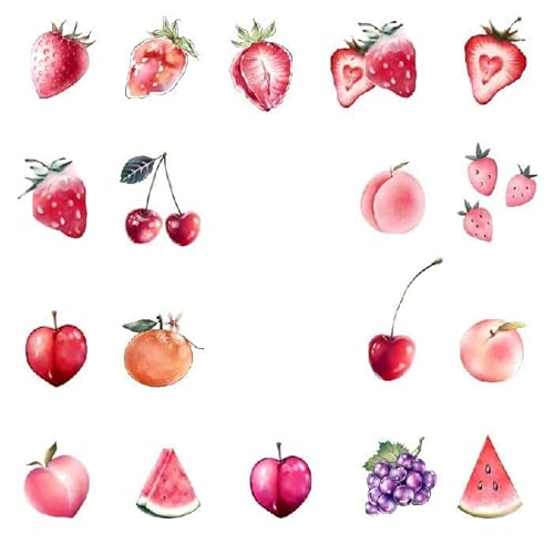 GoDdis Temporäre Tattoo Aufkleber Erdbeerfrucht Wasserdicht Niedlich Süße Kleine Bild Aufkleber Fake Tattoo für Erwachsene, Jugendliche und Kinder ab 8 Jahren, Rosa, Böhmisch, Halloween von GoDdis