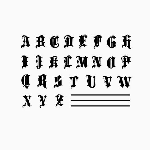 Gothic-Stil 26 Englische Buchstaben Finger Pflanzliche Temporäre Tattoo Aufkleber Gefälschte Männer Und Frauen Wasserdichte Kleine Bilder Semi-Permanent Anhaltende 2 Wochen von GoDdis