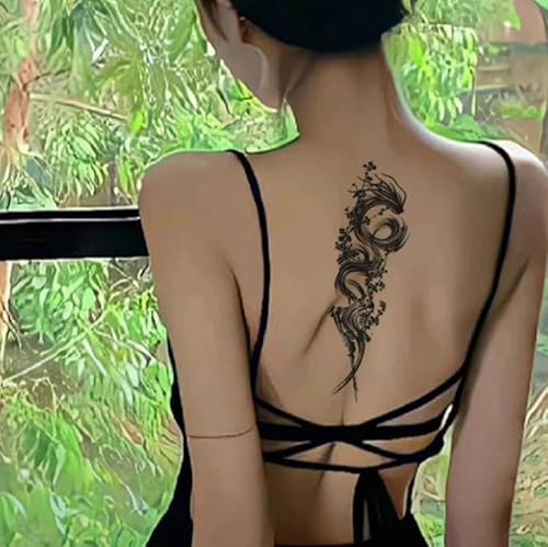 Halbarm-Blumenarm Für Männer Und Frauen, Trendige, Reibungsfeste, Nicht Reflektierende Temporäre Kräuter-Tattoo-Aufkleber, Gefälscht, Semipermanent, Hält 2 Wochen von GoDdis