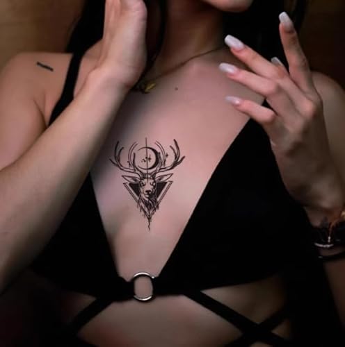 Handrücken Elch Arm Taille Kräuter Temporäre Tattoo Aufkleber Gefälschte Männer Und Frauen Wasserdicht Saft Anti-Rub Nicht Reflektierend Semi-Permanent Hält 2 Wochen Handrücken Elch Arm Taille Kräuter Temporäre Tattoo Aufkleber Gefälschte Männer Und Frauen Wasserdicht Saft Anti-Rub Nicht Reflektierend Semi-Permanent Hält 2 Wochen von GoDdis