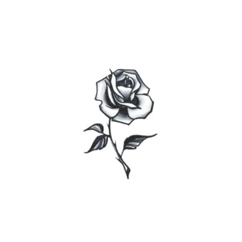 Rose Blume Temporäre Tattoo Aufkleber Wasserdicht Langlebige Simulation Männer Und Frauen Hals Tattoo Aufkleber Gefälschte Tattoo von GoDdis