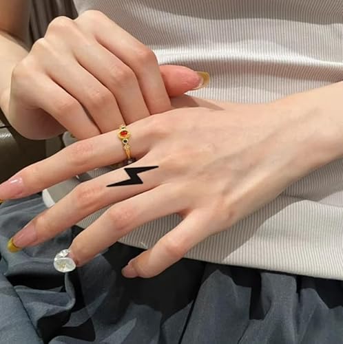 Stück 4 Bilder Handgelenk Waschbar Anti-Rub Blitz Pflanzliche Temporäre Tattoo-Aufkleber Gefälschte Kleine Muster Nicht Reflektierende Männer Und Frauen Semi-Permanent Halten 2 Wochen Stück 4 Bilder Handgelenk Waschbar Anti-Rub Blitz Pflanzliche Temporäre Tattoo-Aufkleber Gefälschte Kleine Muster Nicht Reflektierende Männer Und Frauen Semi-Permanent Halten 2 Wochen von GoDdis