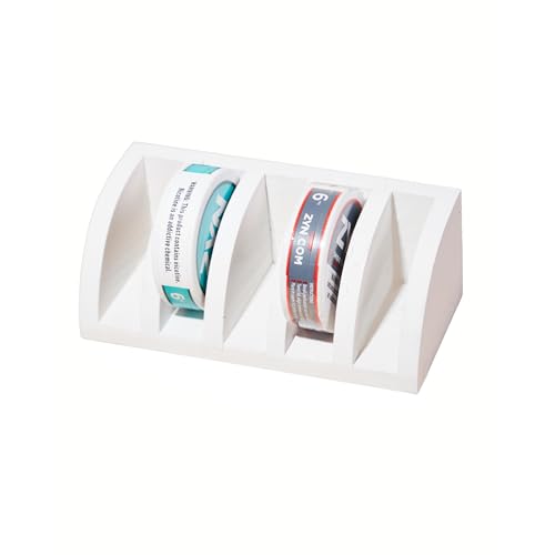 GoFika ZYN Dosenorganizer, weiß, 5-Dosenhalter, Beutel-Caddy, robuste Schreibtisch-Präsentation, Schublade und Regal von GoFika