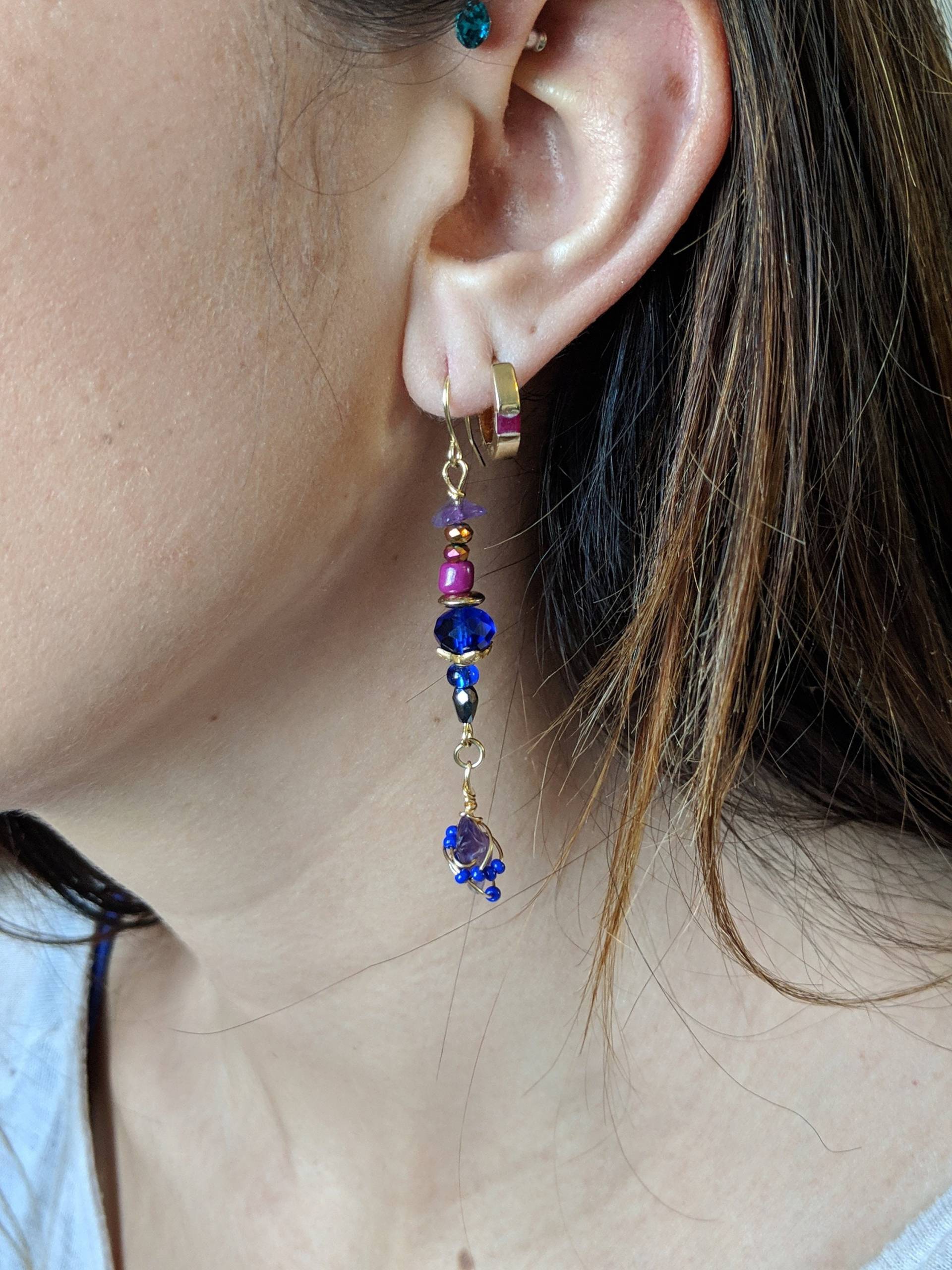 Pfau-Paradies-Ohrringe von GoForTheBoldBoutique