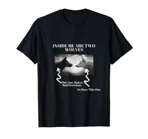 Herren Lustiger, motivierender Wolf T-Shirt Herren Lustiger, motivierender Wolf T-Shirt von GoHardTS