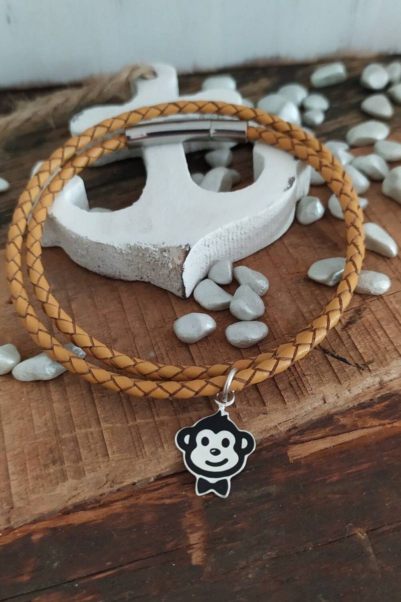 Lederarmband Men Braun Gomonkey von GoMonkeyHH