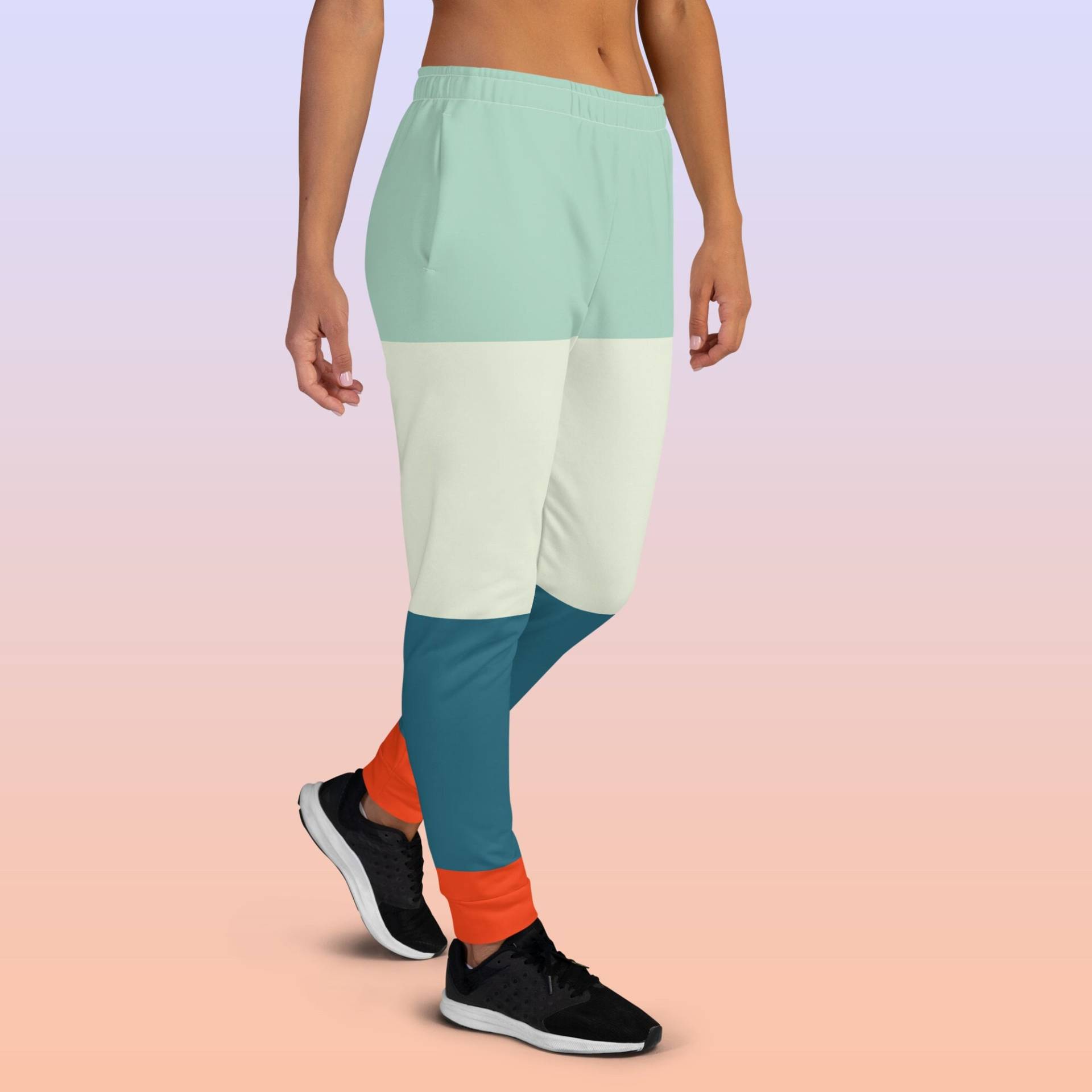 Süße 70Er Jahre Color Block Damen Jogger Mit Taschen | Jogginghose Schlafanzug Xs-3Xl von GoPolarisStudio