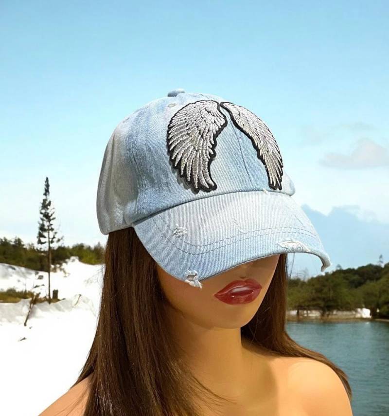 Angel Flügel Baseball Cap-Unisex Cap-Baseball Cap-Fashion Cap-steam Punk Cap-Denim Cap von GoToBoutique