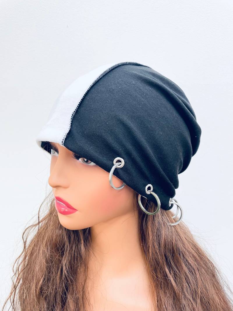 Zweifarbige Slouchy Beanie Steampunk Gothic Hippie Hut von GoToBoutique