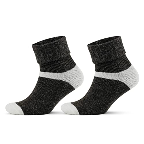 GoWith 2-4 Paar Alpaka Socken, Wollsocken für Damen, Outdoor Socken, Thermosocken, Warme Wintersocken für Wandern und Trekking, Weiche und Bequeme 2056 von GoWith