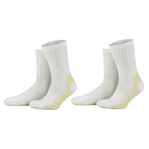 GoWith 2 Paar Alpaka Wollsocken Herren Damen Unisex Thermo Crew Socken für Wandern Arbeit Outdoor Mod:6005 von GoWith