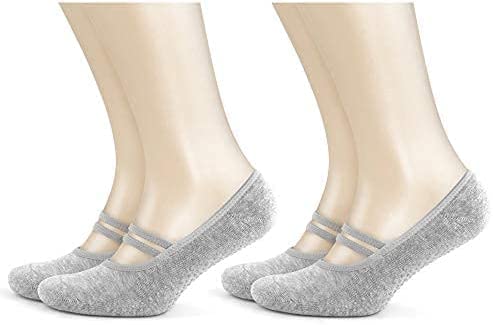 GoWith 2 Paar Silikon bedruckte rutschfeste Sohle Handtuch unterstützt Baumwolle Yoga Pilates Fitness und Aktivität Socken von GoWith