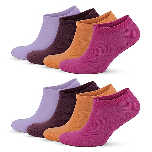 GoWith 4-8-12 Paar Sneaker Socken, Kurz Baumwolle Sportsocken für Damen, Perfekte Passform, Weiche und Bequeme, Atmungsaktiv Füßlinge, Laufsocken 2131 von GoWith