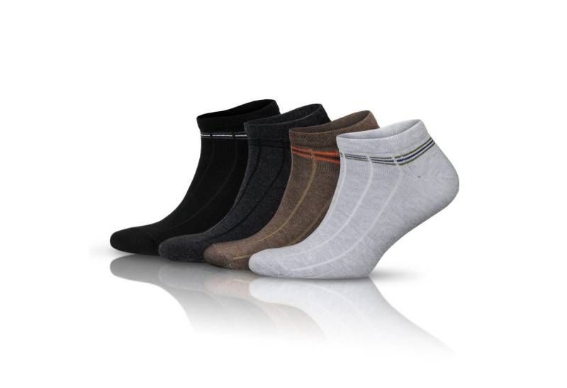 GoWith Sportsocken Sneakersocken Kurze Sportsocken Atmungsaktive Füßlinge Weich & Bequem (4-Paar) von GoWith