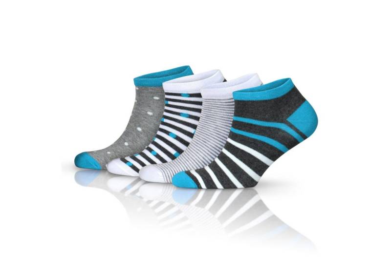 GoWith Sportsocken Sneakersocken Dünne Füßlinge Damen Atmungsaktiv Anti-Schweiß (4-Paar) von GoWith