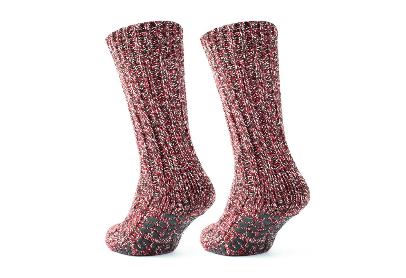 GoWith Thermosocken Antirutschsocken Damen Dicke Wolle Stoppersocken Krankenhaus Socken (2-Paar) von GoWith