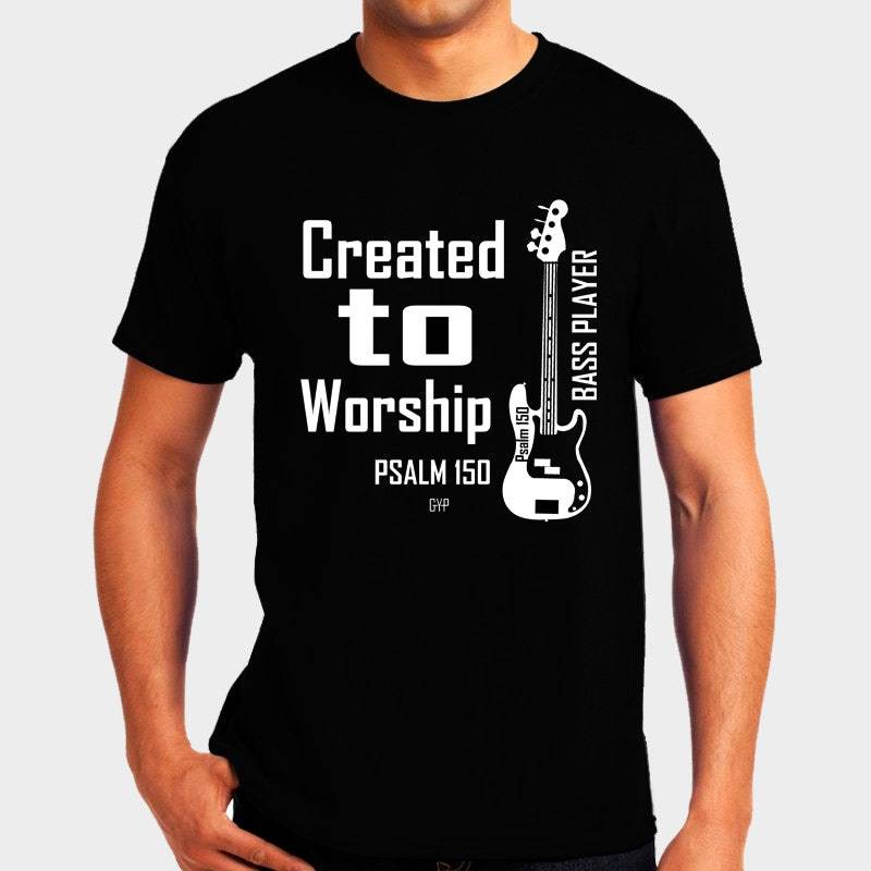 Geschaffen, Um Anbetung Bass - Christian T-Shirt Apparel Glauben Shirt Religiöse Geschaffen, Um Anbetung Bass - Christian T-Shirt Apparel Glauben Shirt Religiöse von GoYePreach