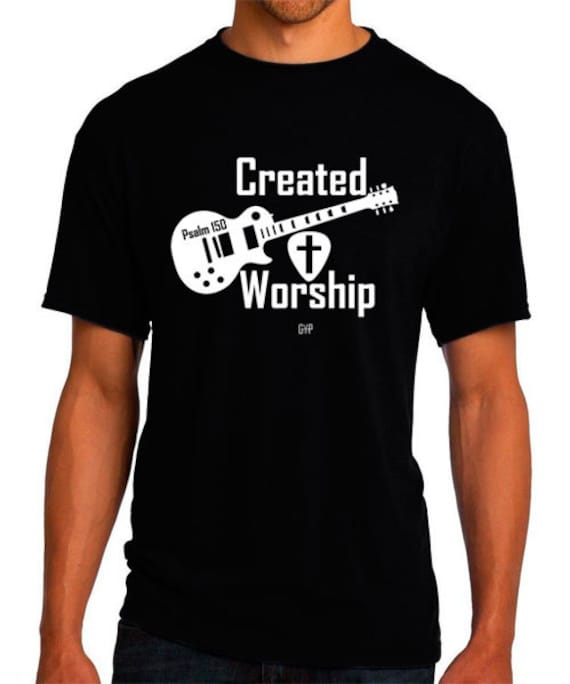 Geschaffen, Um Anbetung Gitarre - Christian T-Shirt Apparel Glauben Shirt Religiöse von GoYePreach
