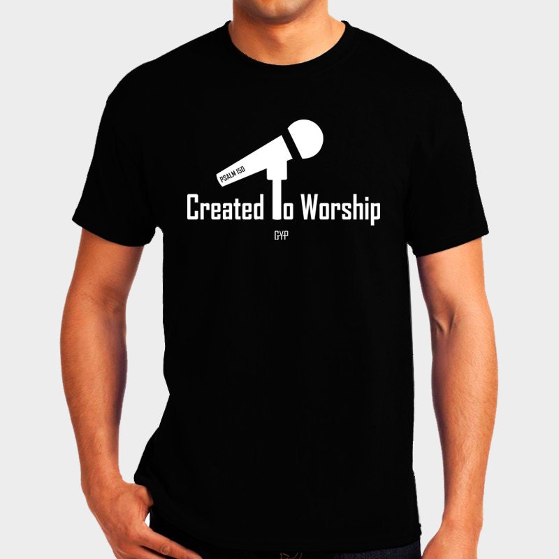 Geschaffen, Um Anbetung Mikrofon - Christian T-Shirt Apparel Glauben Shirt Religiöse Geschaffen, Um Anbetung Mikrofon - Christian T-Shirt Apparel Glauben Shirt Religiöse von GoYePreach