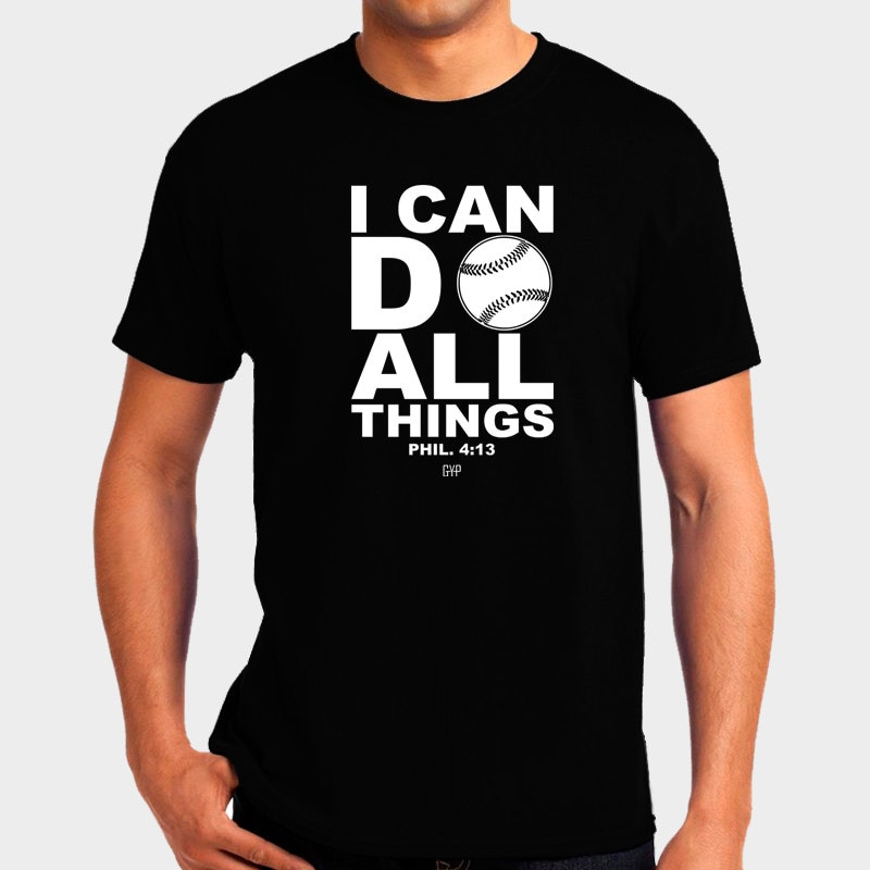 Kann Ich Alle Dinge Baseball T-Shirt Bibel Vers Schrift Philipper 0413 Christian - Apparel Religiöse Shirt Kann Ich Alle Dinge Baseball T-Shirt Bibel Vers Schrift Philipper 0413 Christian - Apparel Religiöse Shirt von GoYePreach