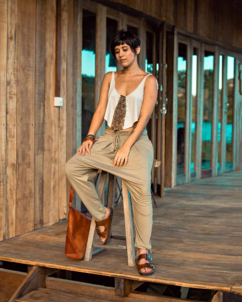 Handgemachte Baumwoll Haremshose von GoaNomads