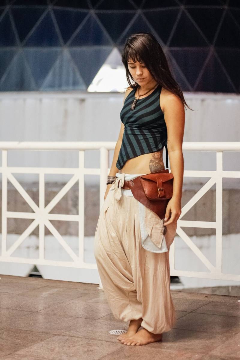 Handgemachte Baumwoll Haremshose von GoaNomads