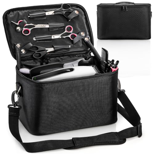 Goaste Friseurtasche, 30,5 cm, große Kapazität, Friseur-Tragetasche, Segeltuch, Friseur-Reisetasche mit verstellbaren Trennwänden, Friseur-Schneidewerkzeug-Organizer für Haarschneidemaschinen, Goaste Friseurtasche, 30,5 cm, große Kapazität, Friseur-Tragetasche, Segeltuch, Friseur-Reisetasche mit verstellbaren Trennwänden, Friseur-Schneidewerkzeug-Organizer für Haarschneidemaschinen, von Goaste