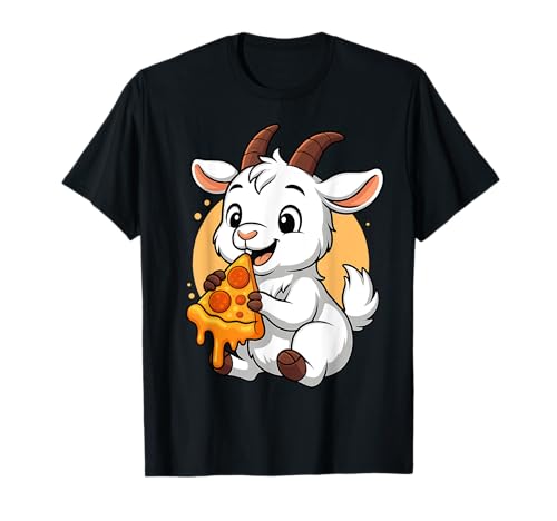 Lustige Ziege isst Pizza Grafik Jungen Mädchen Ziegenliebhaber T-Shirt Lustige Ziege isst Pizza Grafik Jungen Mädchen Ziegenliebhaber T-Shirt von Goat Eating Pizza Graphic Design