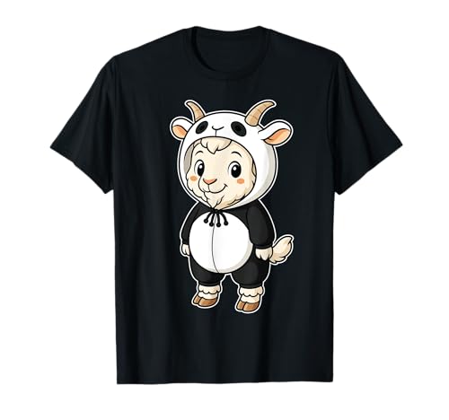 Kawaii Ziege im Panda Kostüm für Mädchen Kinder Ziegenliebhaber T-Shirt Kawaii Ziege im Panda Kostüm für Mädchen Kinder Ziegenliebhaber T-Shirt von Goat In Panda Costume Kawaii Design