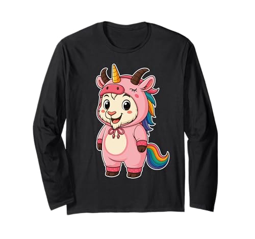 Kawaii Ziege im Einhorn Kostüm für Mädchen Kinder Einhorn Liebhaber Langarmshirt Kawaii Ziege im Einhorn Kostüm für Mädchen Kinder Einhorn Liebhaber Langarmshirt von Goat In Unicorn Costume Kawaii Design