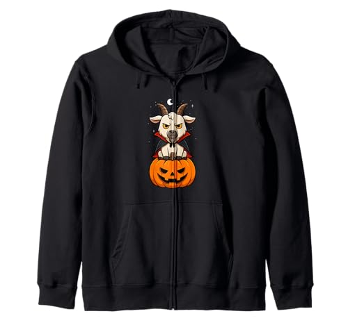 Ziegentierliebhaber Vampir Kürbis Halloween Jungen Mädchen Kinder Kapuzenjacke Ziegentierliebhaber Vampir Kürbis Halloween Jungen Mädchen Kinder Kapuzenjacke von GoatAxis1