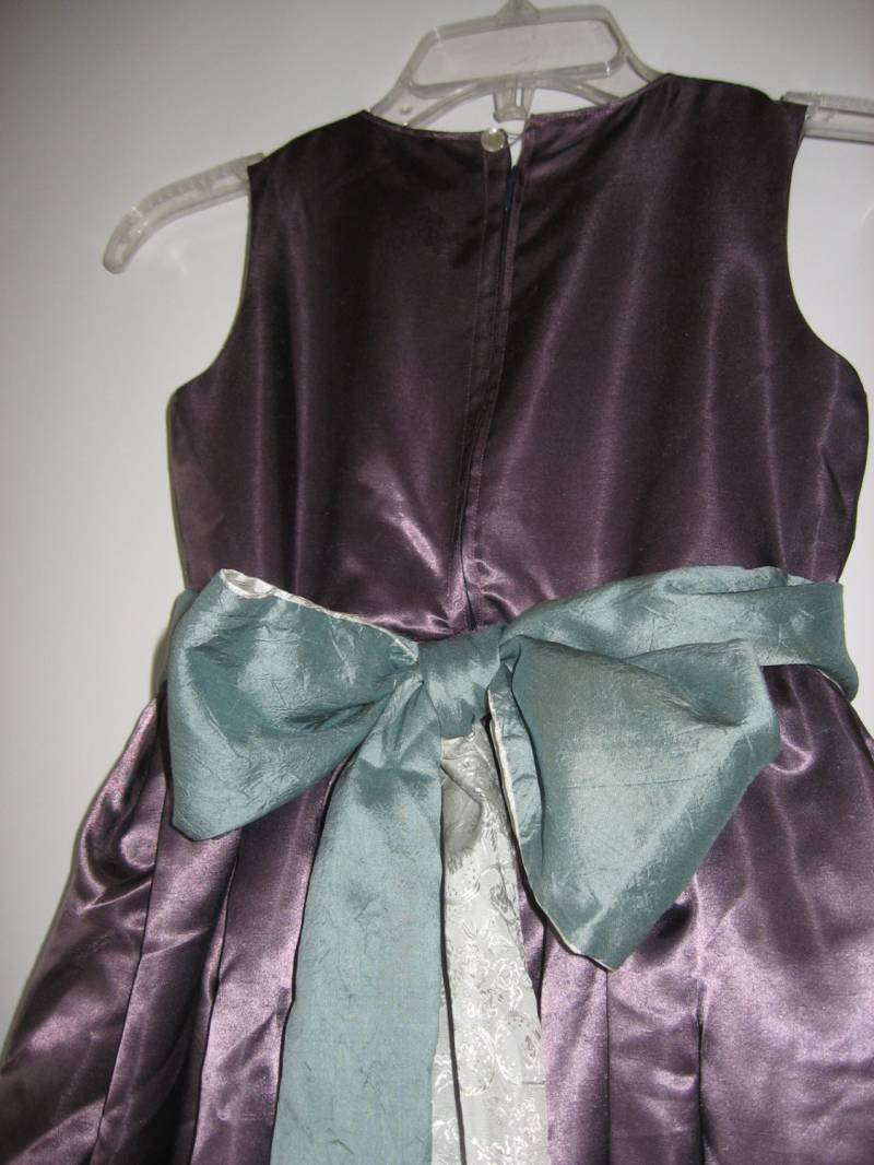 Mädchen Party Kleid - Ella Größe 7 Bis 10 Blumenmädchen Große Schleife Schärpe Besonderen Anlass Handgefertigt Zu Bestellen von GoatgirlCalicos